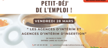 photo du petit dej de l'emploi du 28 mars 2025 / découvrez les agences d'intérim et d'insertion"